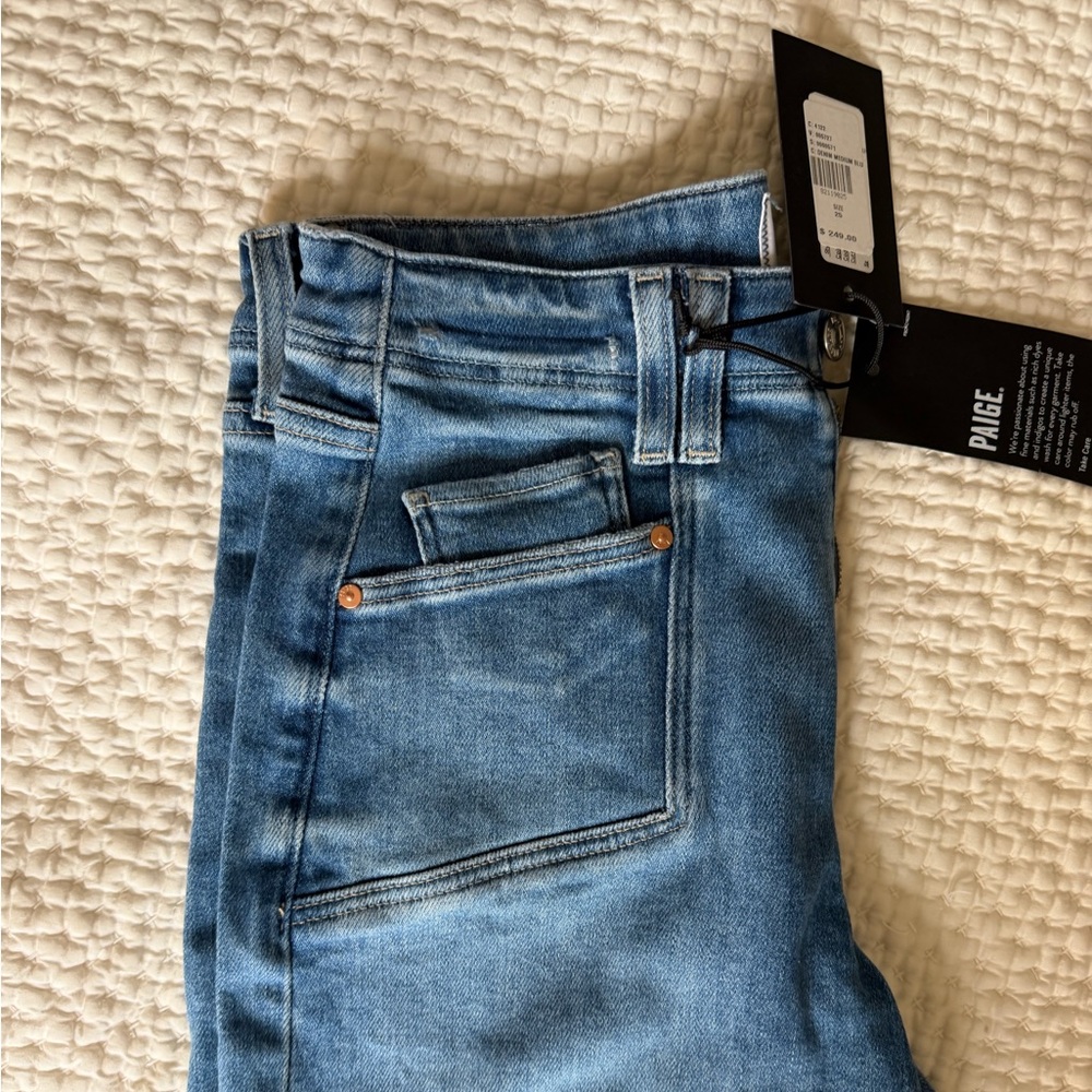 NWT PAIGE Anessa Wide leg Jeans Size 25 - Picture 6 of 6